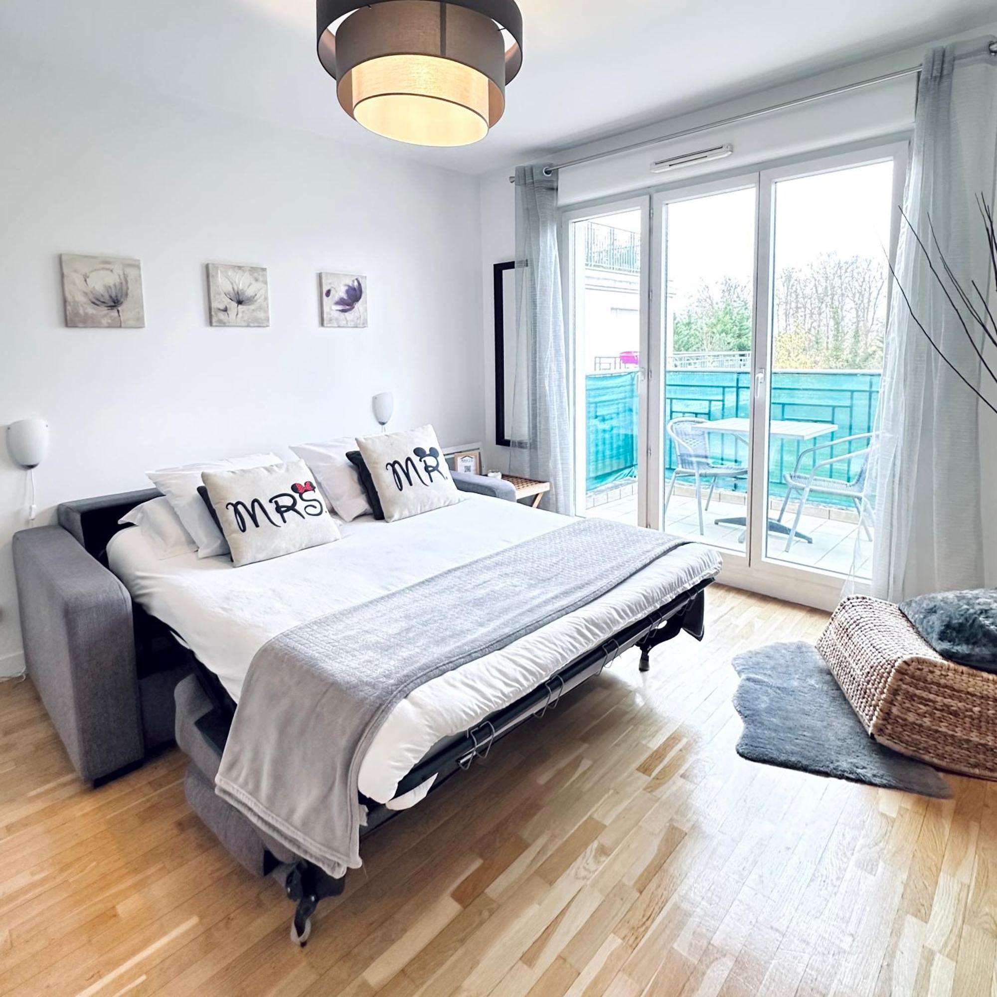 Sweet Apartment In Front Of Disneyland'S Castel Montévrain Extérieur photo
